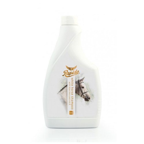 White Horse Shampoo 500ml - Με συχνή χρήση σταδιακά τα άσπρα τμήματα του τριχώματος λευκαίνουν και λάμπουν